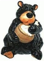 black bear cookie jar Cookies go in this black bear cookie jar