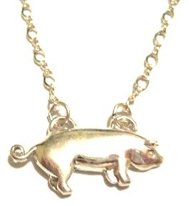  Necklace on Pig Necklace