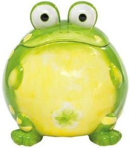 Frog Cookie Jar Toby the frog cookie jar
