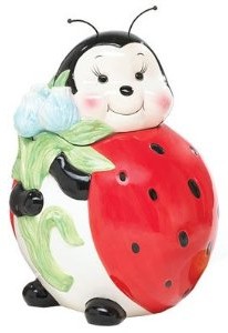 Adorable Lady Bug Cookie Jar