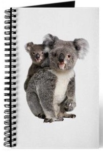 Koala Bear Journal Koala journal with mother and child koala on the front