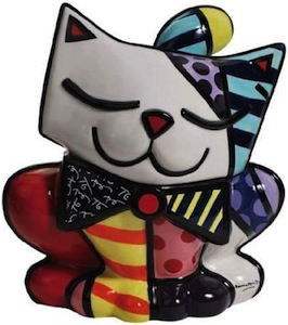 funky cat cookie jar Colorful cat cookie jar