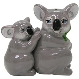 Koala Bear salt and pepper shaker Koala bear mother and baby salt and pepper shaker set