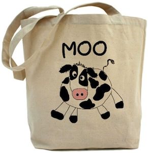 cow tote bag