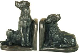 laborador dog bookends