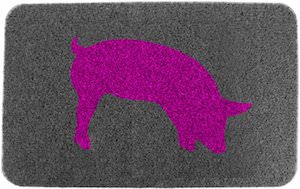 Pink Piggy Doormat